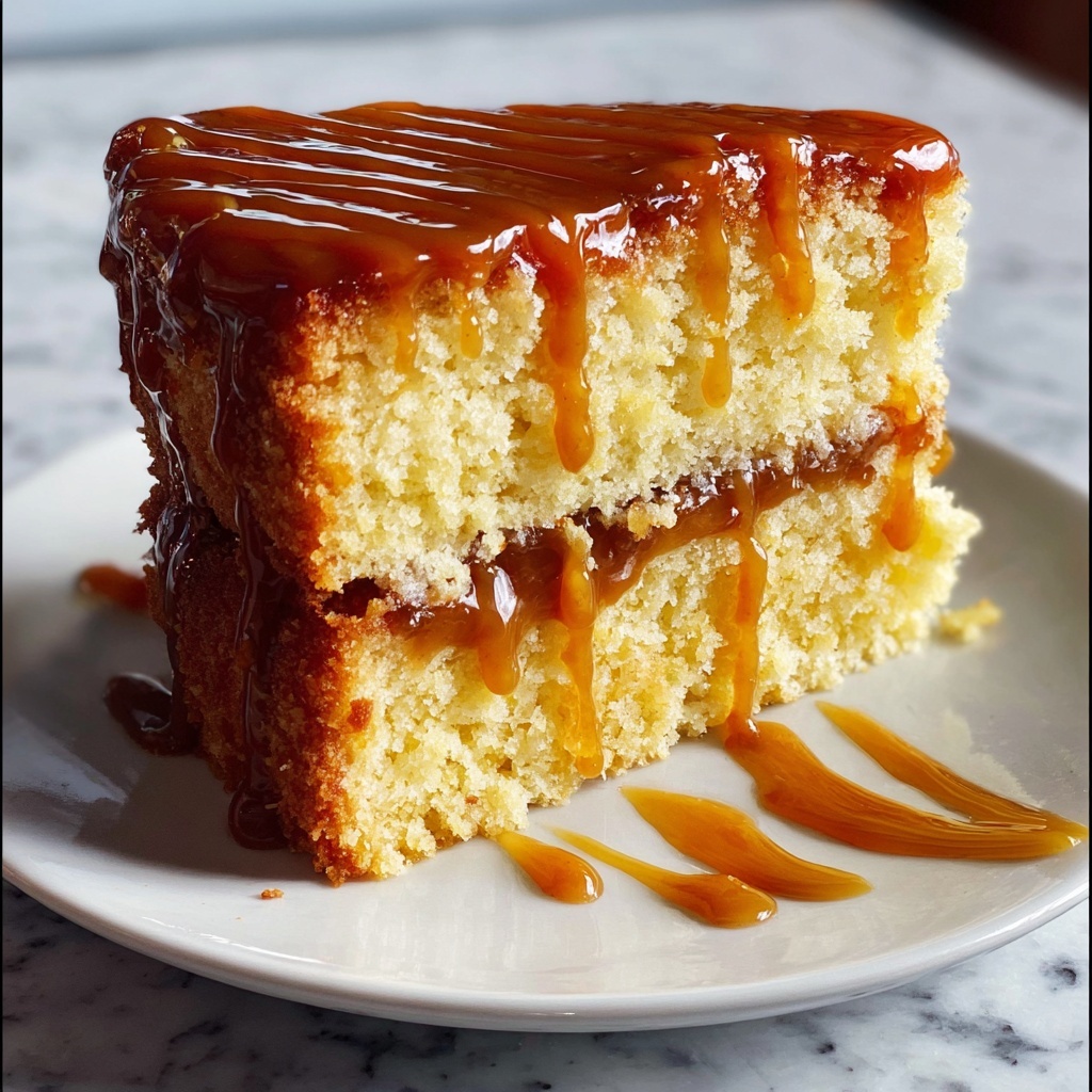 Salted Caramel Kentucky Butter Cake Recipe - Recipe Image