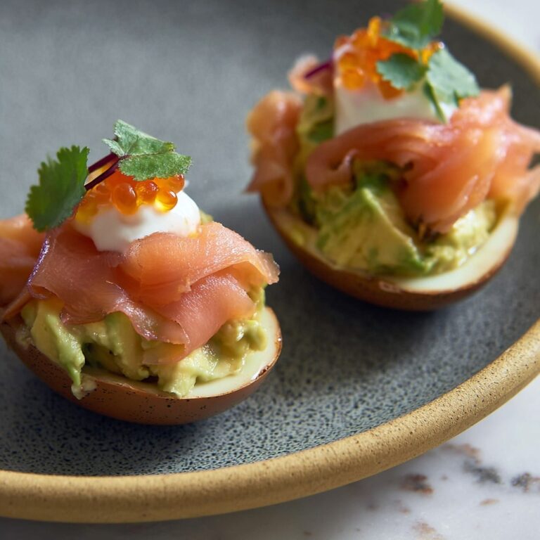Smoked Salmon and Avocado Eggs Royale Recipe