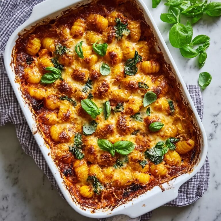 Cheesy Baked Gnocchi Casserole Recipe
