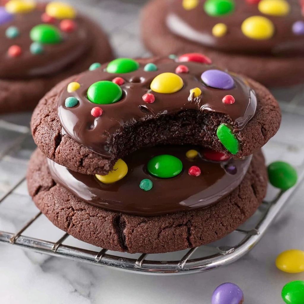 Fudgy Cosmic Brownie Cookies Recipe - Recipe Image