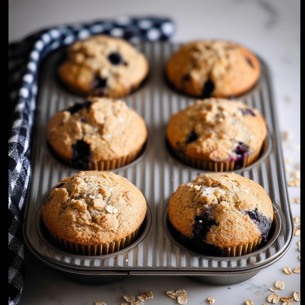 Blueberry Oatmeal Muffins Recipe - Recipe Image