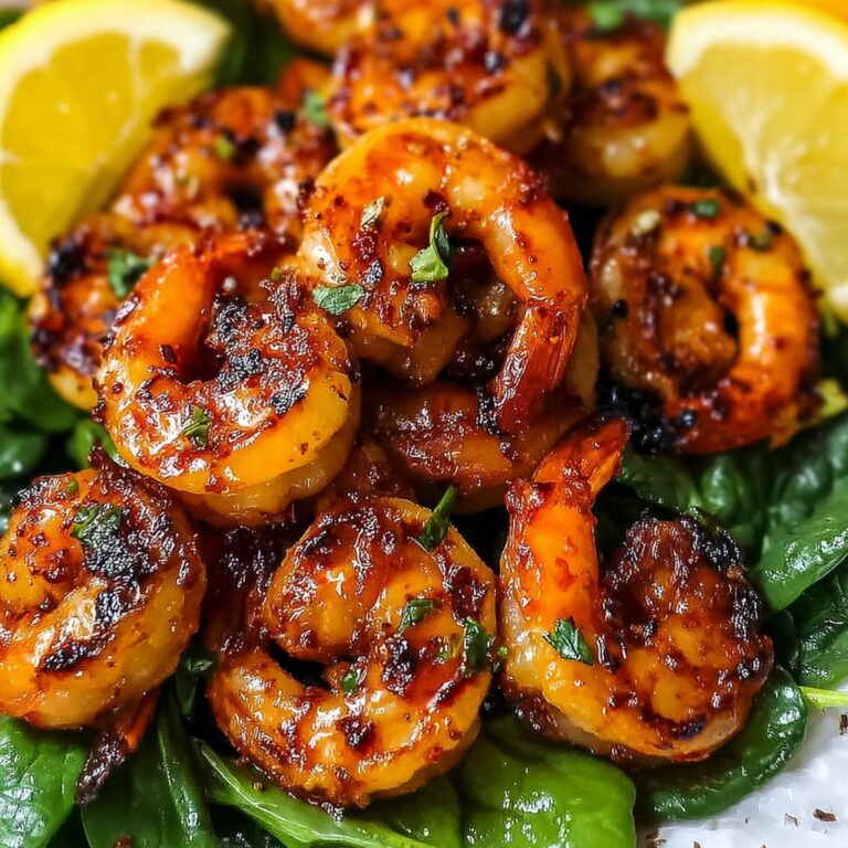 Hot Honey Blackened Shrimp Caesar Salad Recipe