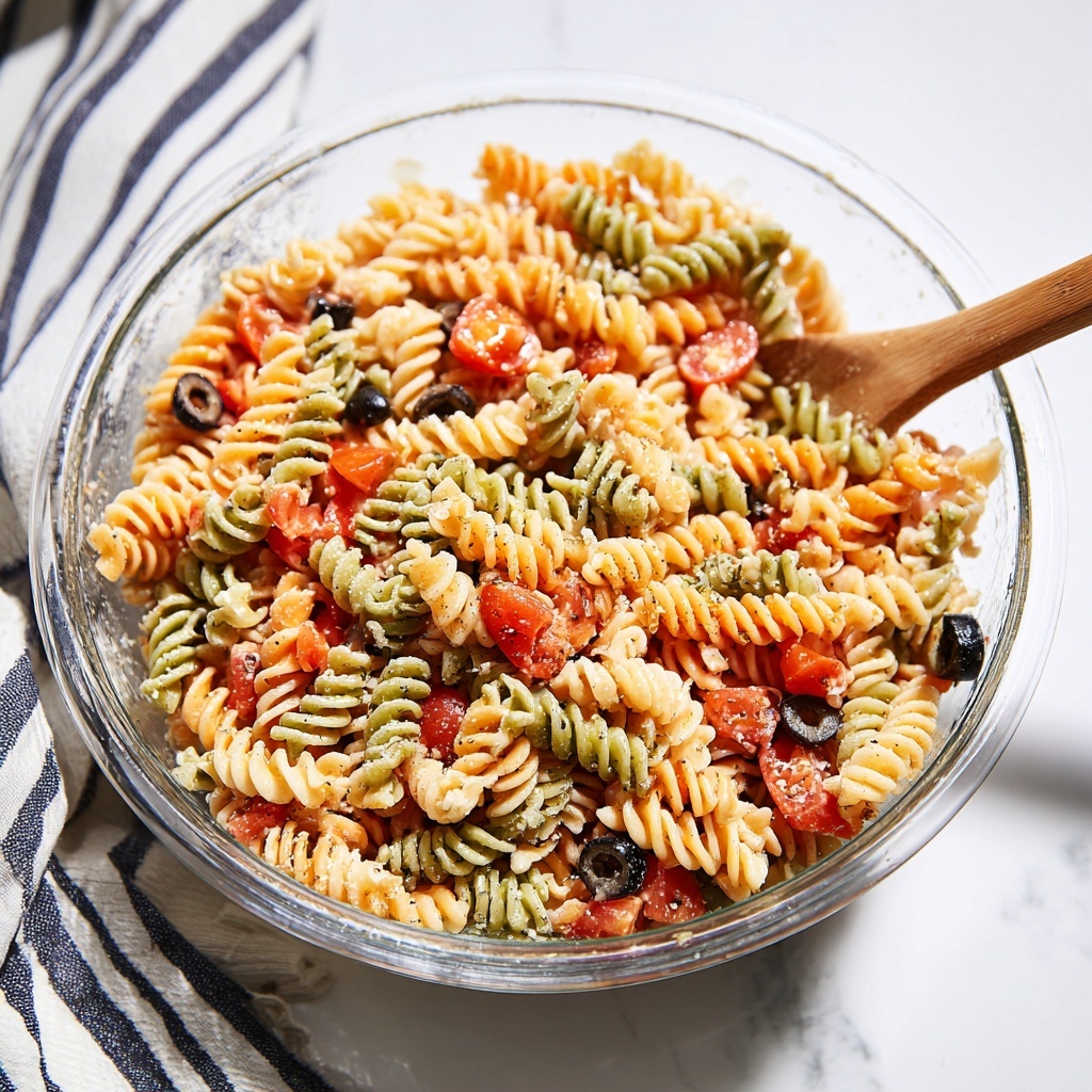 Tri Color Pasta Salad Recipe - Recipe Image
