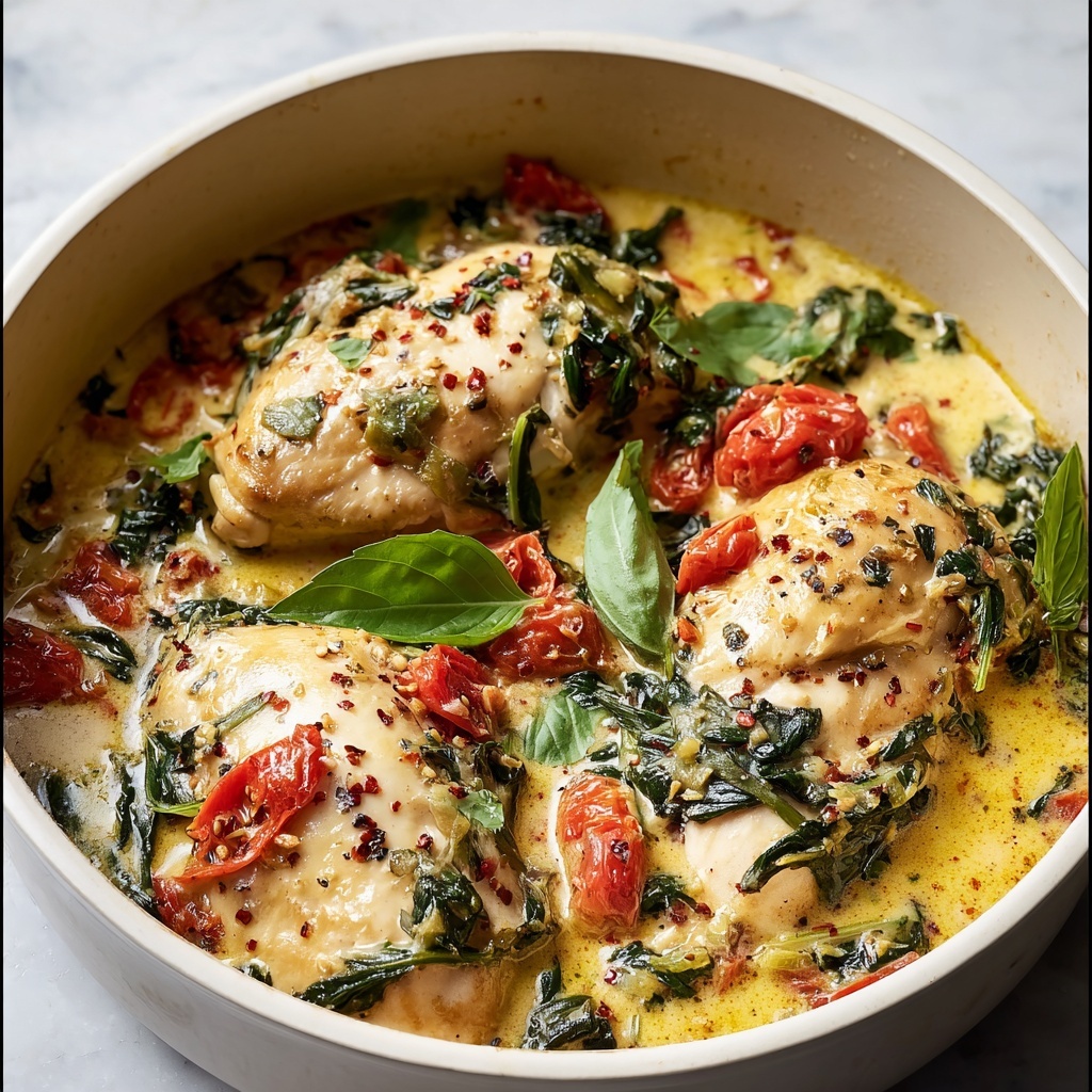 Crockpot Tuscan Chicken Recipe - Recipe Image