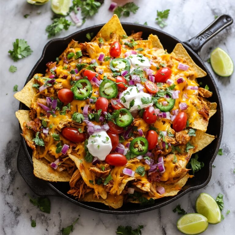 The BEST Loaded Chicken Nachos Recipe