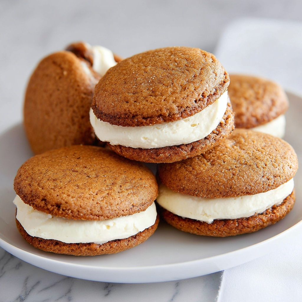Pumpkin Whoopie Pies with Cream Cheese Filling Recipe - Recipe Image