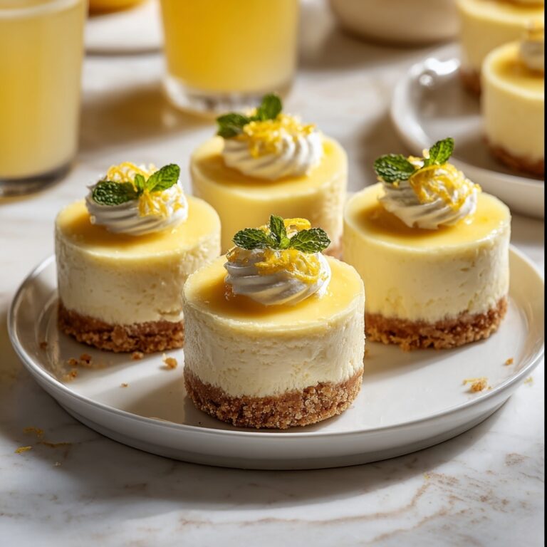 Mini Lemon Cheesecakes Recipe