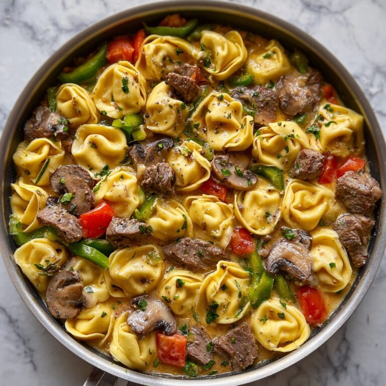 Philly Cheesesteak Tortellini Recipe