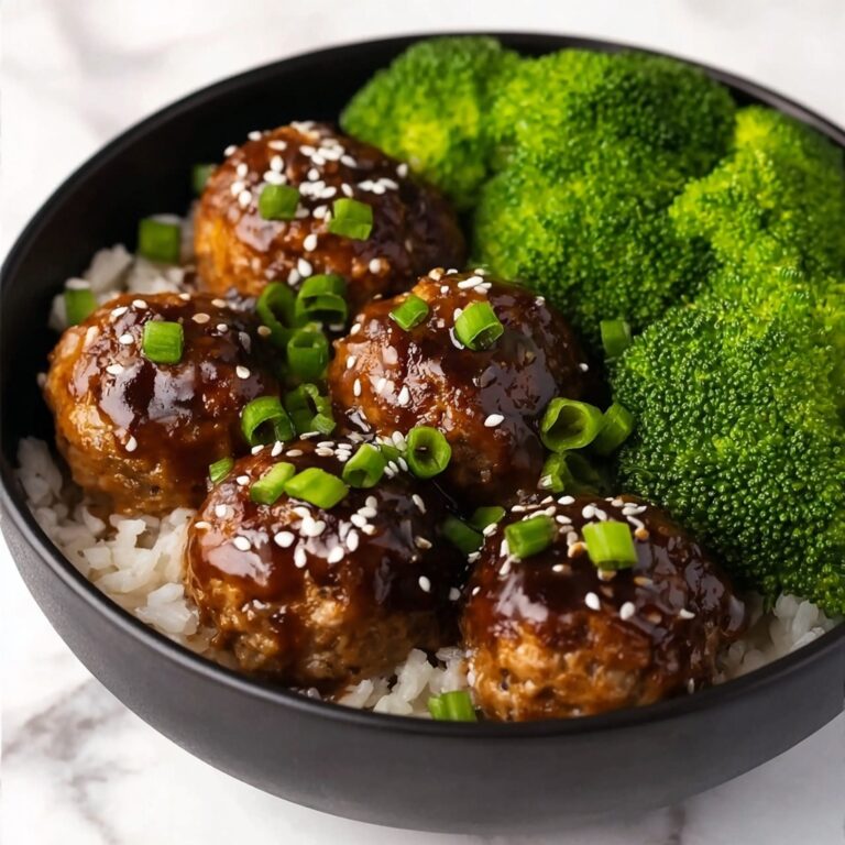 Asian Chicken Meatballs with Soy-Honey Glaze Recipe
