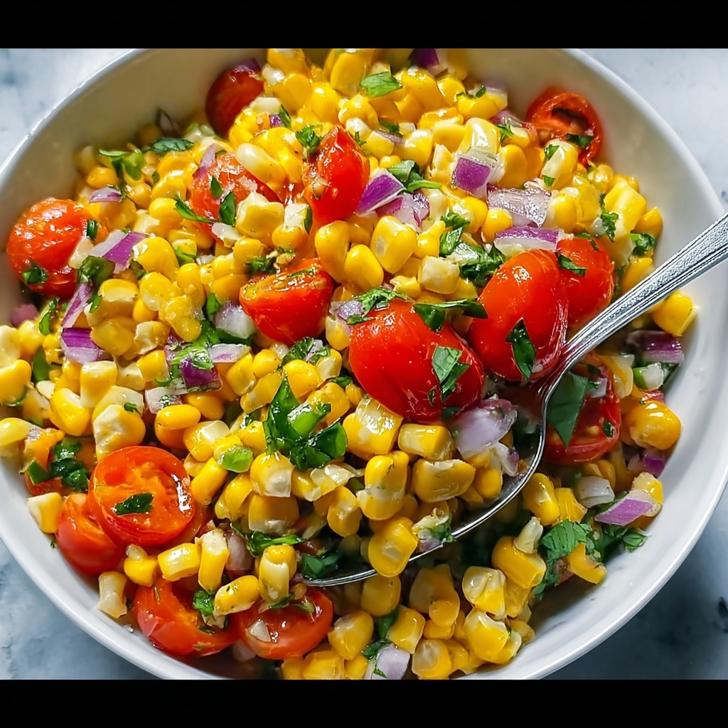 Fresh Summer Corn Salad That's Bursting with Flavor Recipe - Recipe Image