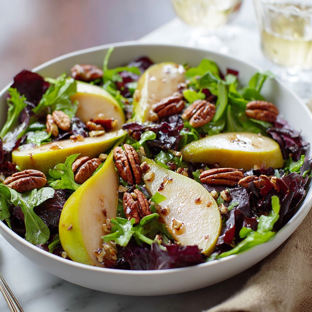 Winter Salad with Pears and Pecans Recipe - Recipe Image