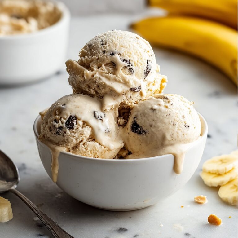 Peanut Butter Banana Ice Cream Recipe