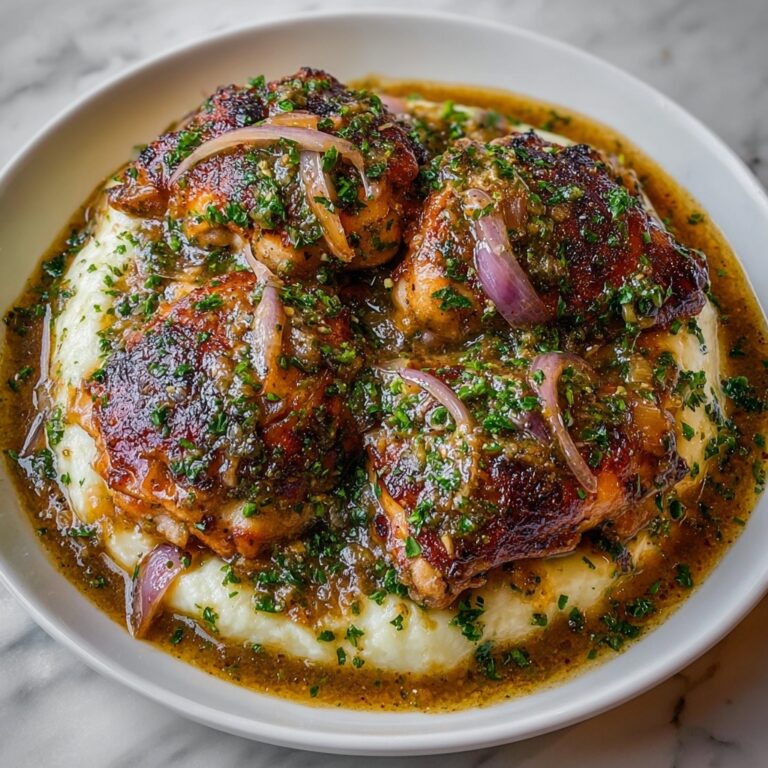 Smothered Chicken Thighs in Creamy Gravy Recipe