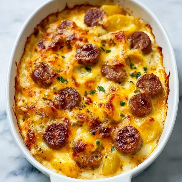 Cheesy Ranch Potatoes with Smoked Sausage Recipe
