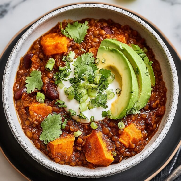 Vegan Sweet Potato Lentil Chili Recipe