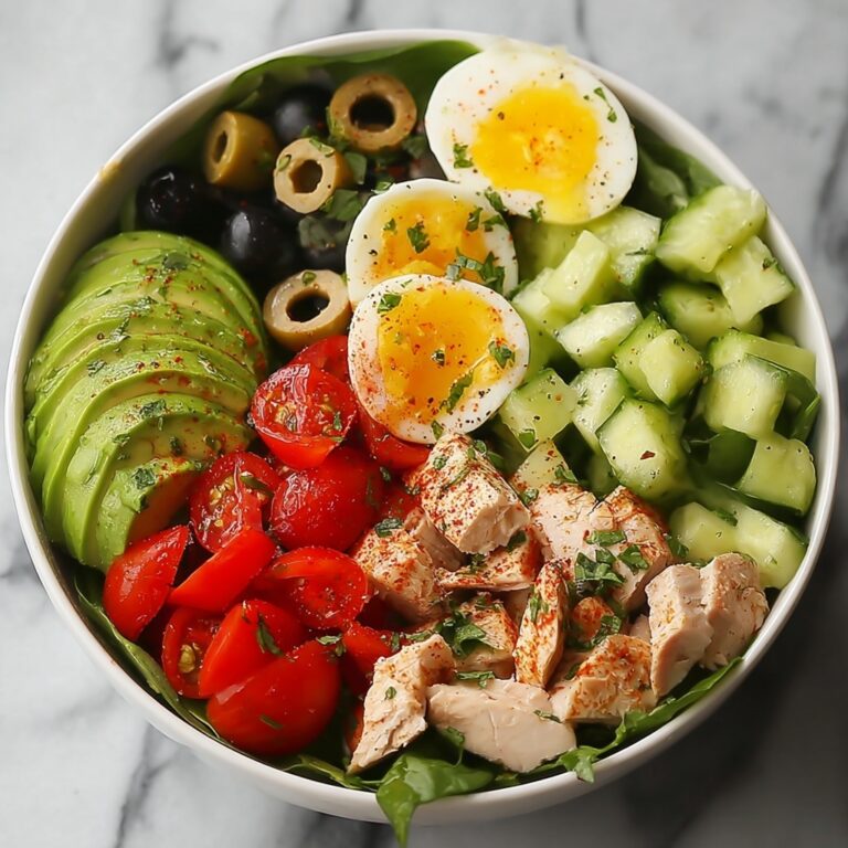 High-Protein Avocado Chicken Salad with Egg Recipe