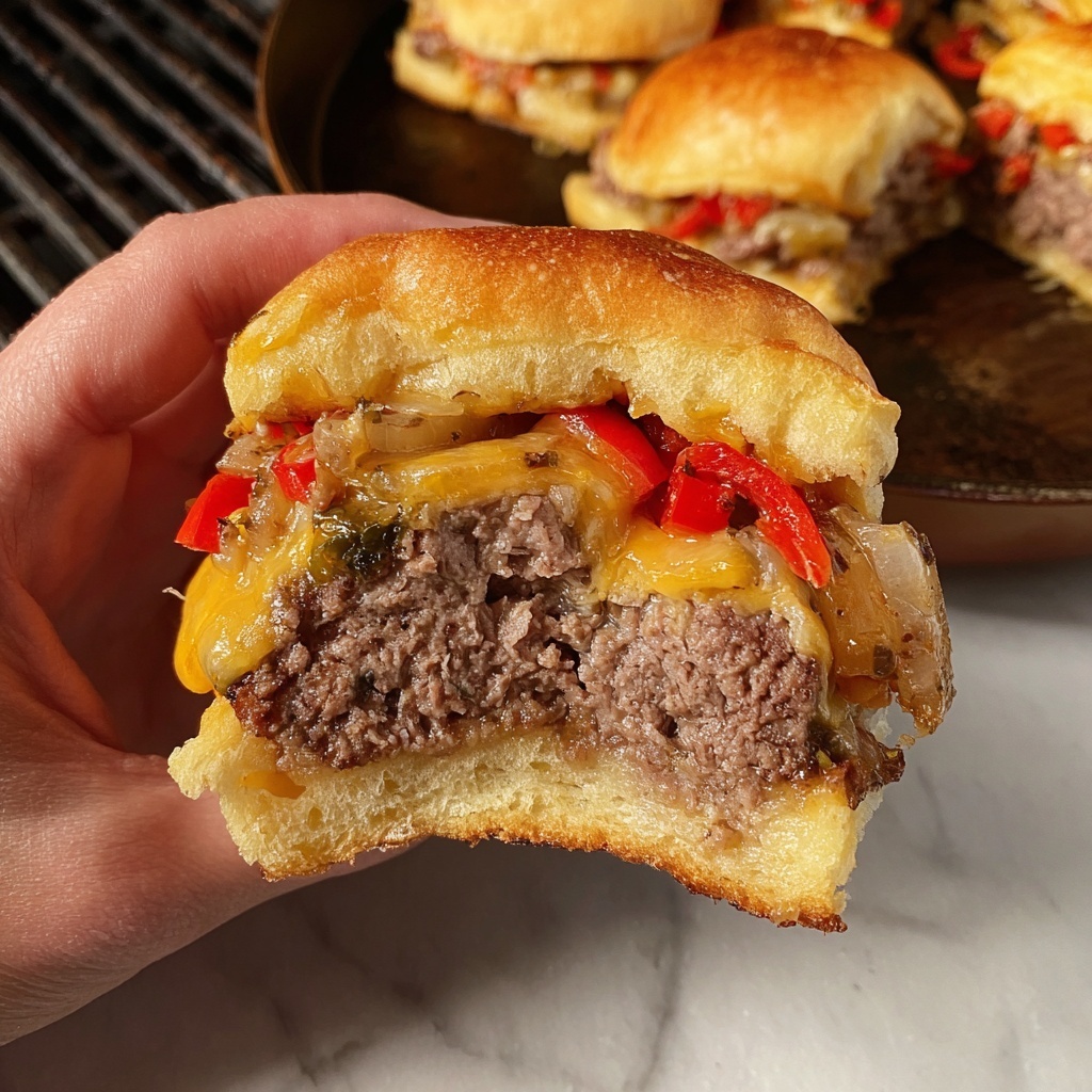 Cheeseburger Sliders with Queso Recipe - Recipe Image