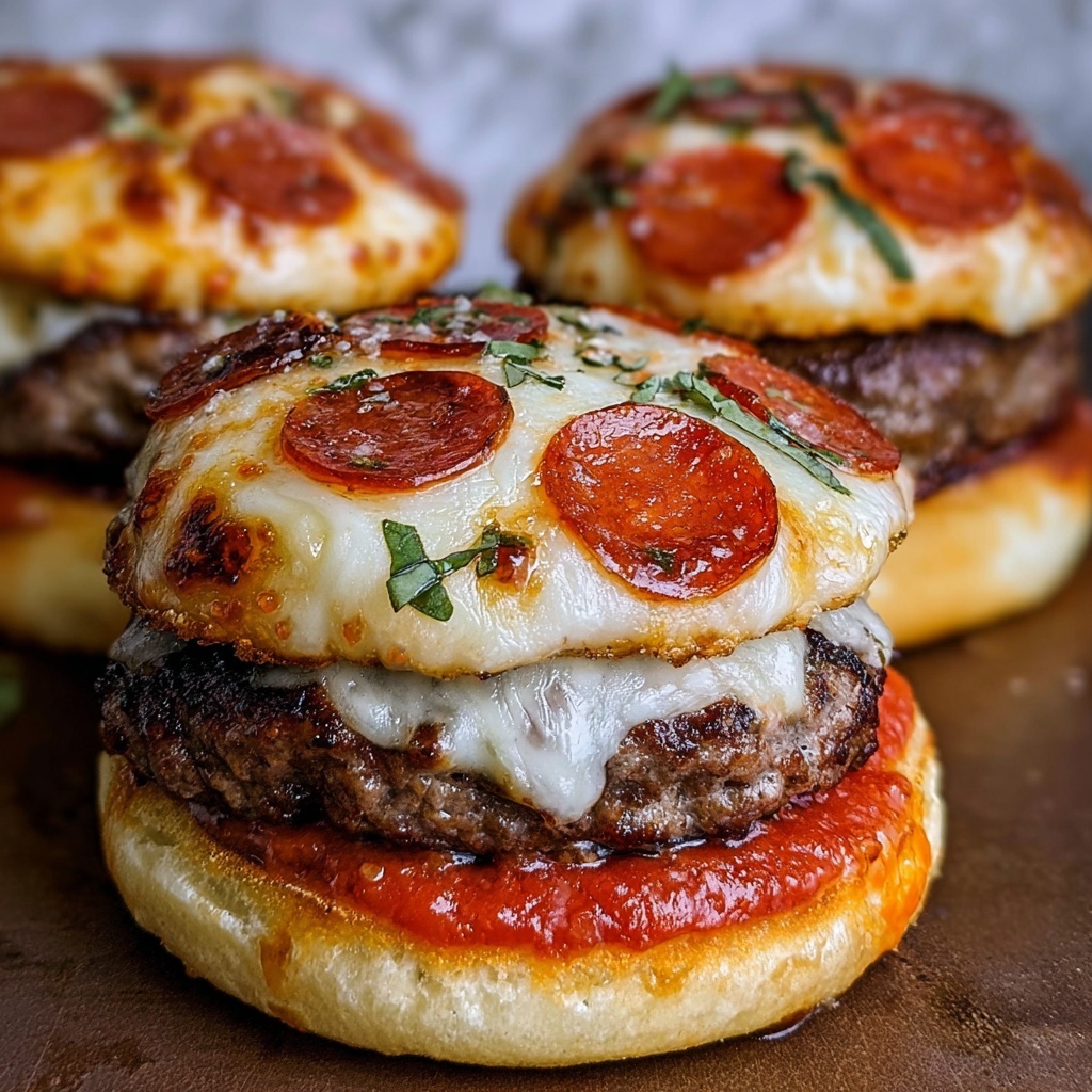 Pizza Burgers Recipe - Recipe Image