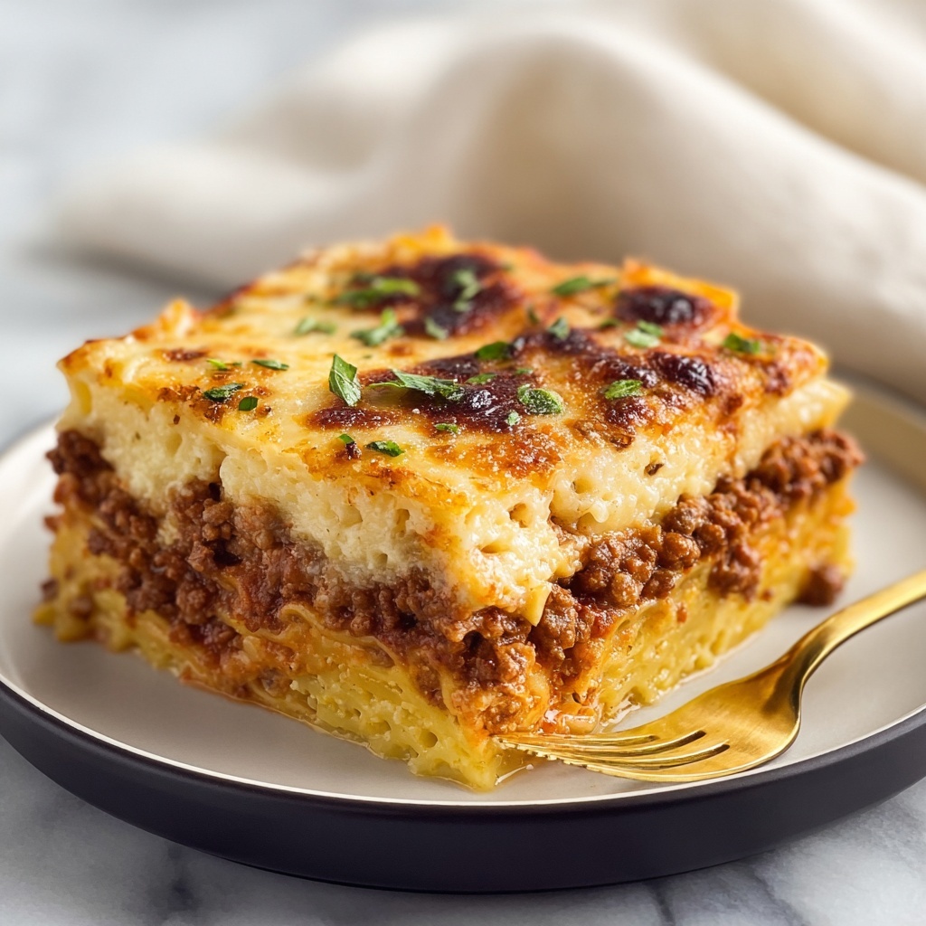 Classic Lasagna with Meat Sauce Recipe - Recipe Image