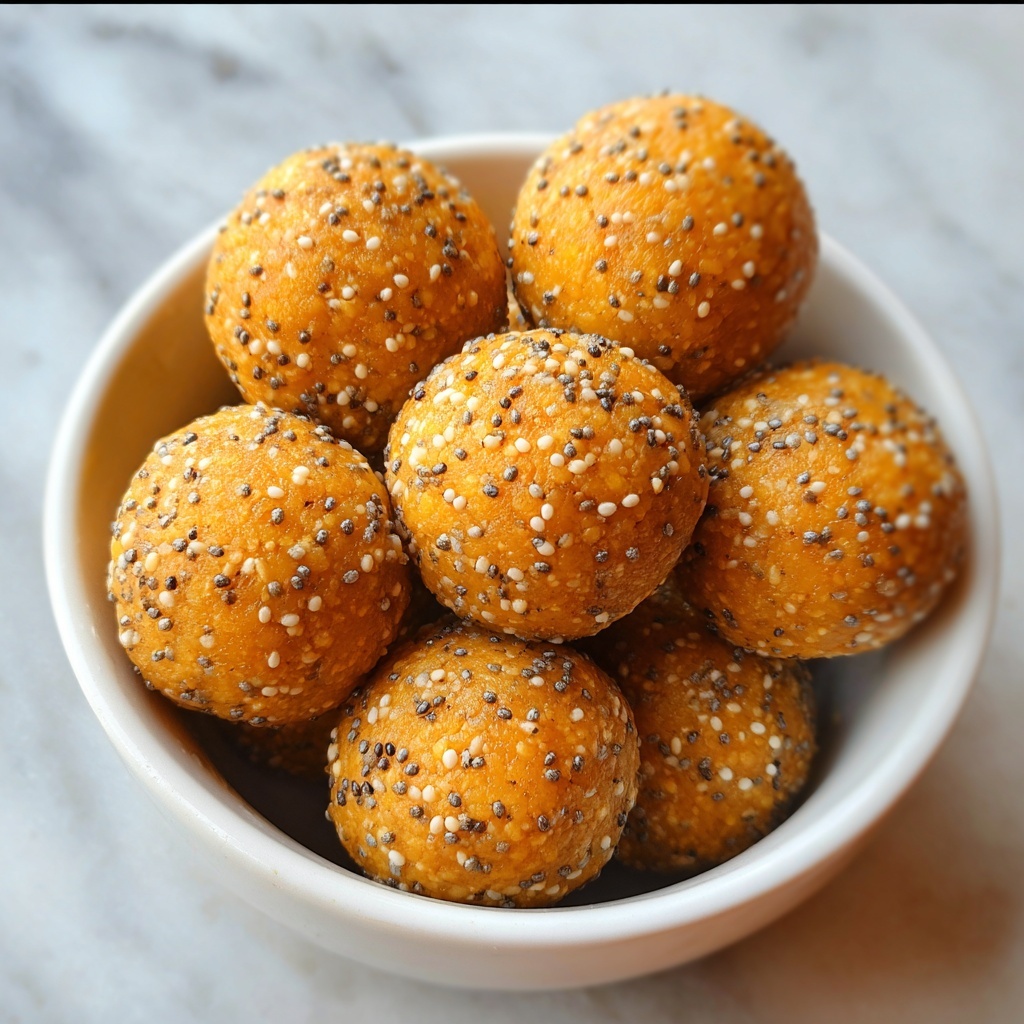 No-Bake Healthy Pumpkin Pie Energy Balls Recipe - Recipe Image