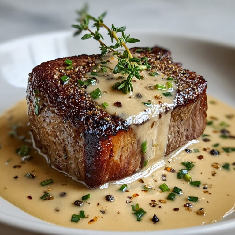 Creamy Garlic Sauce Steak Recipe