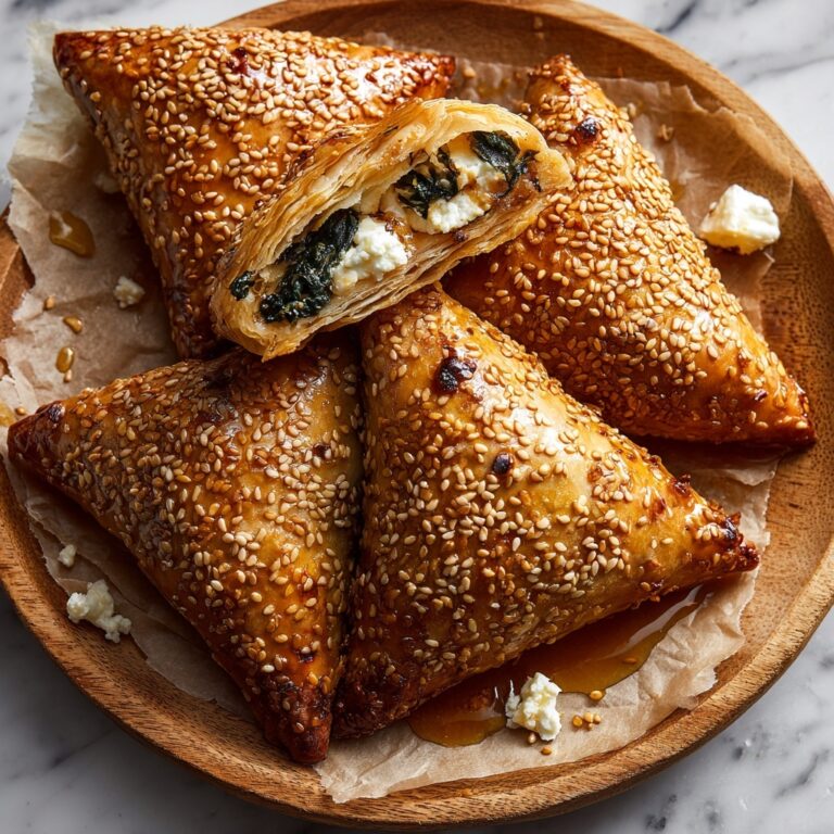 Modern Spinach and Feta Börek Rolls with Honey Drizzle Recipe