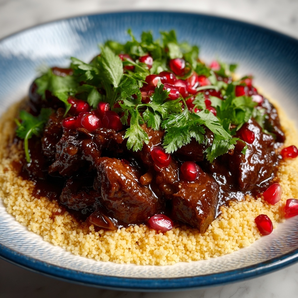 Anatolian Spiced Lamb Stew with Pomegranate Glaze Recipe - Recipe Image