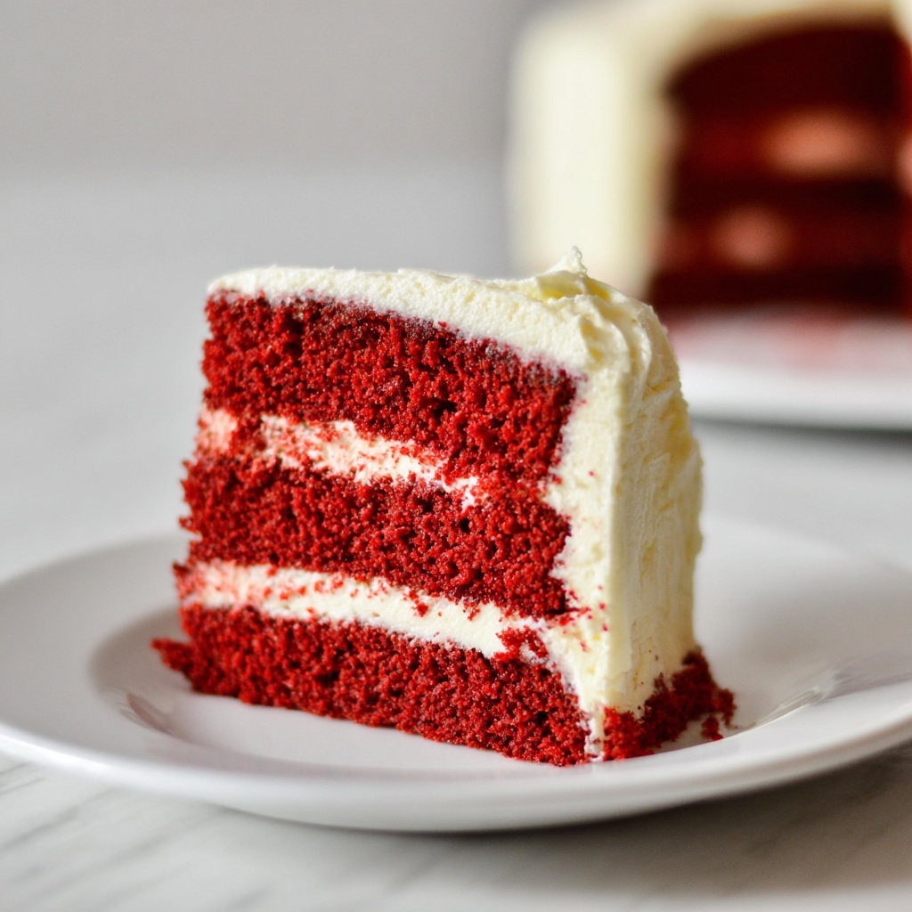 Red Velvet Cake with Cream Cheese Frosting Recipe - Recipe Image