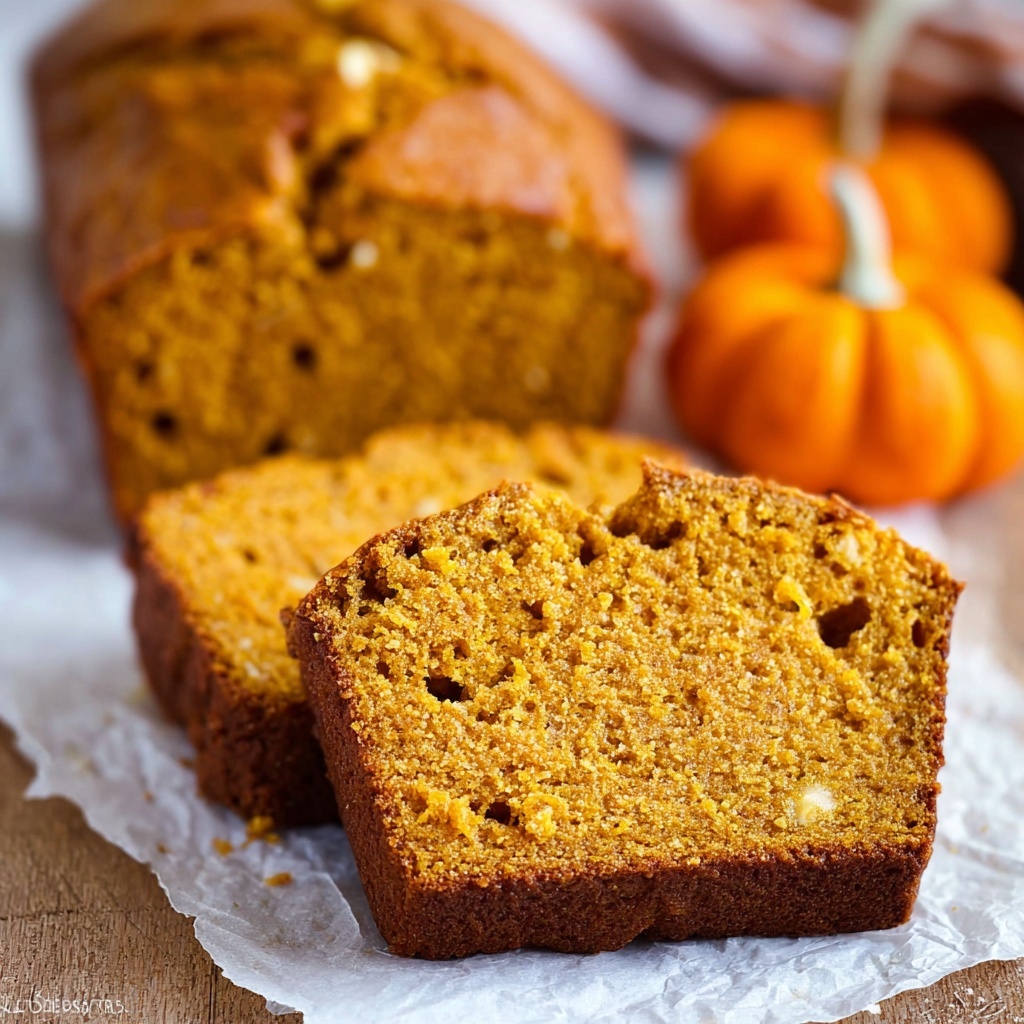 White Chocolate Pumpkin Bread with Streusel Topping Recipe - Recipe Image