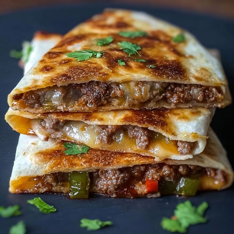 Cheesy Ground Beef Quesadillas Recipe
