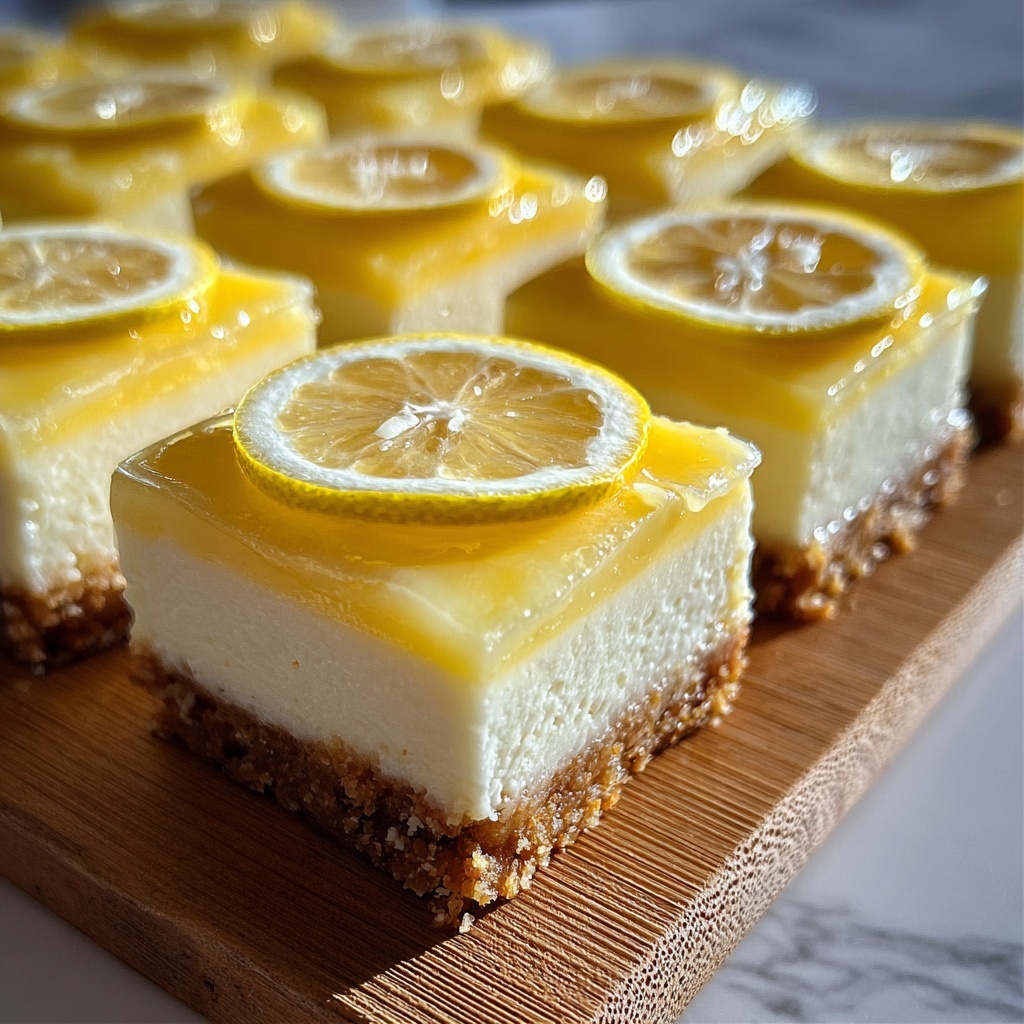 Lemon Cheesecake Bars Recipe - Recipe Image