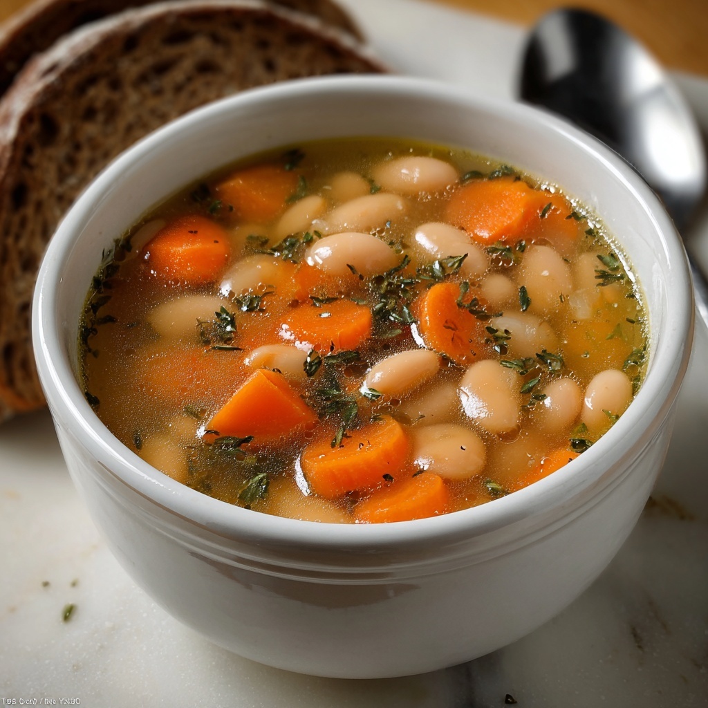 Great Northern Bean Soup with Carrots Recipe - Recipe Image