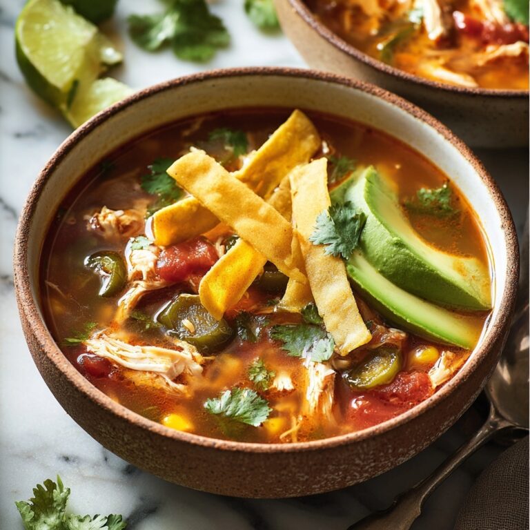 The Best Poblano Chicken Tortilla Soup From Scratch Recipe