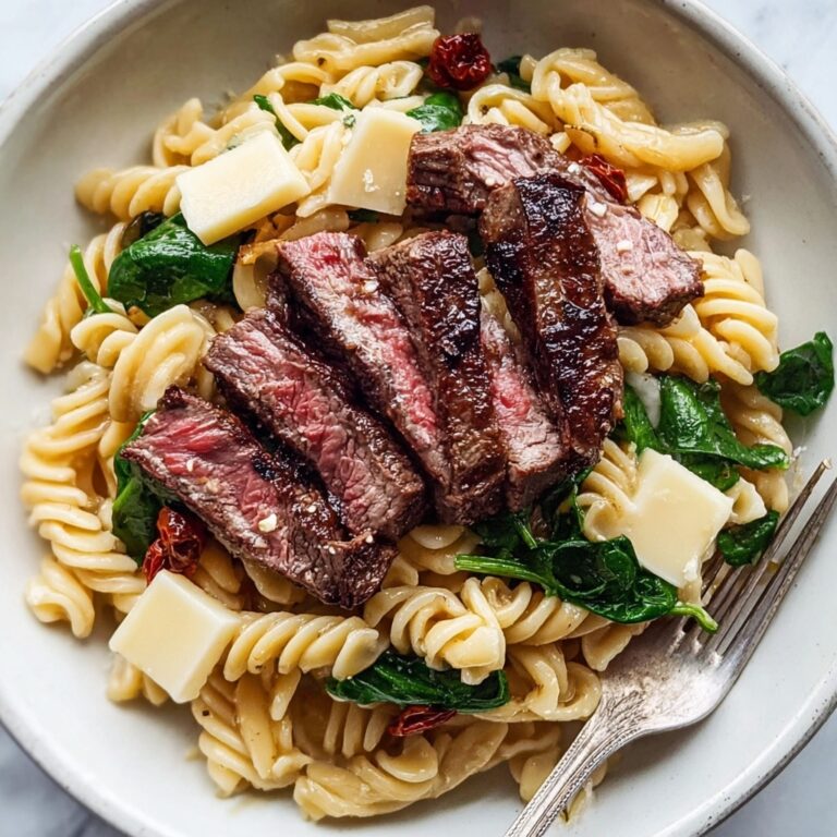 Creamy Gorgonzola Steak Pasta Recipe
