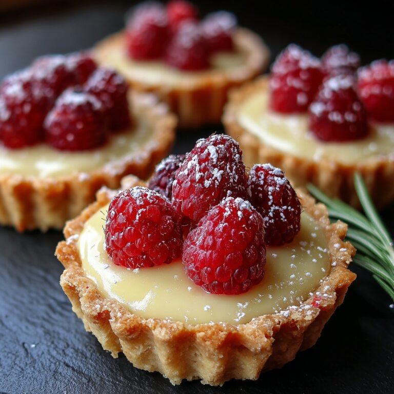 Raspberry & White Chocolate Tartlets Recipe