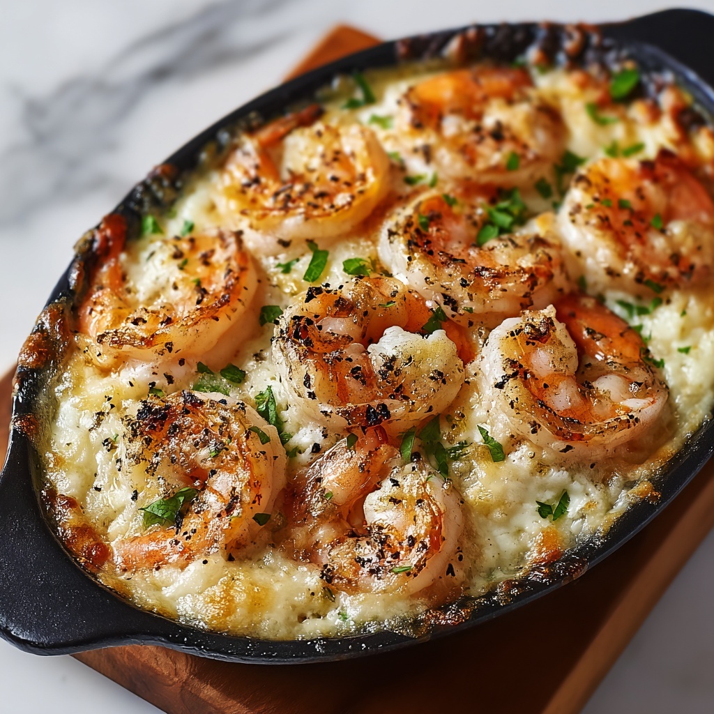 Garlic Shrimp Gratin Recipe - Recipe Image