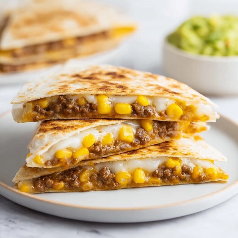 Cheesy Ground Beef Quesadillas Recipe