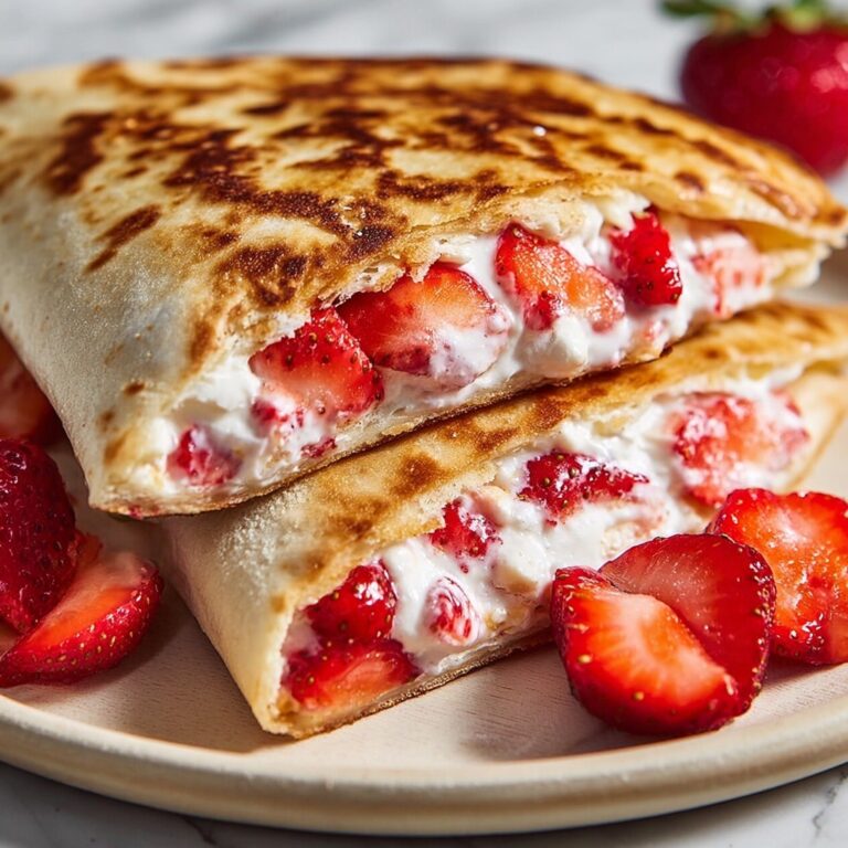 Strawberry Cheesecake Quesadilla Recipe