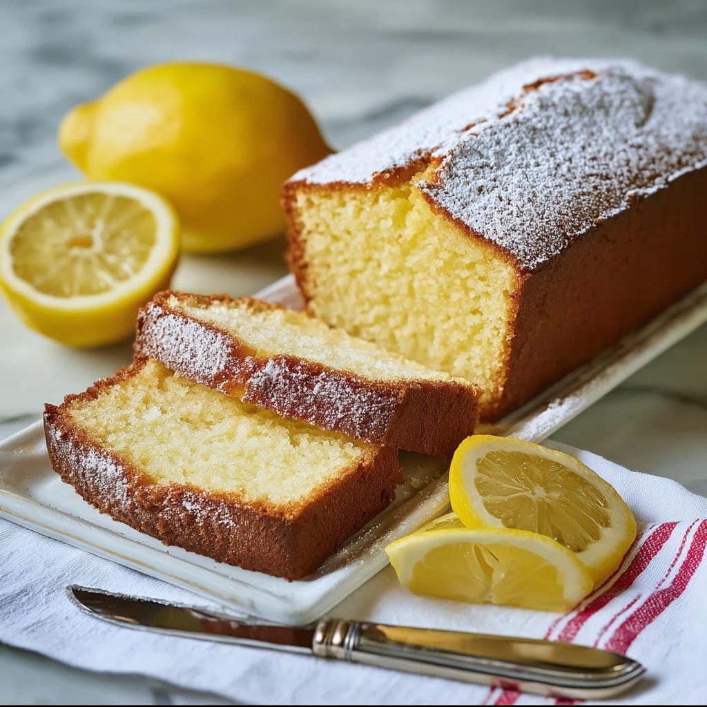 Old-Fashioned Lemon Pound Cake Recipe - Recipe Image