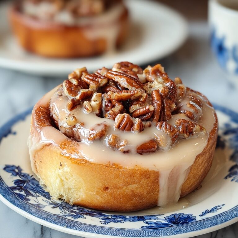 The Best Browned Butter Frosted Pecan Cinnamon Rolls Recipe