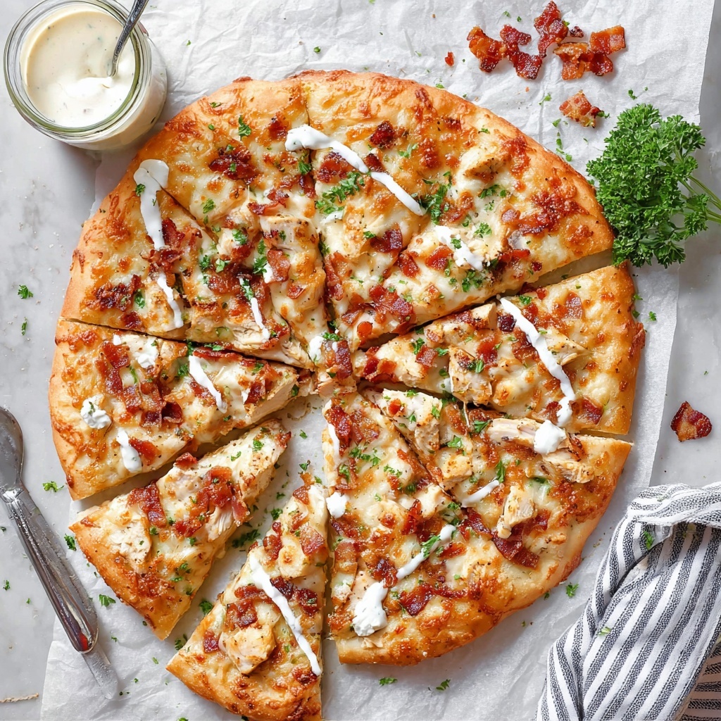 Chicken Ranch Pizza Recipe - Recipe Image