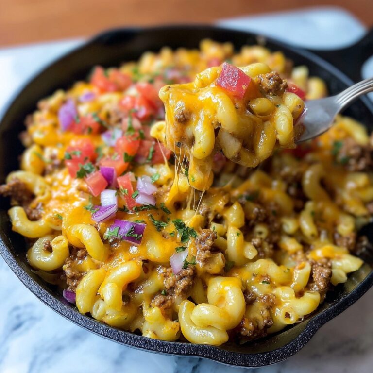 Cheeseburger Skillet Magic: 25-Min Comfort Food Delight Recipe