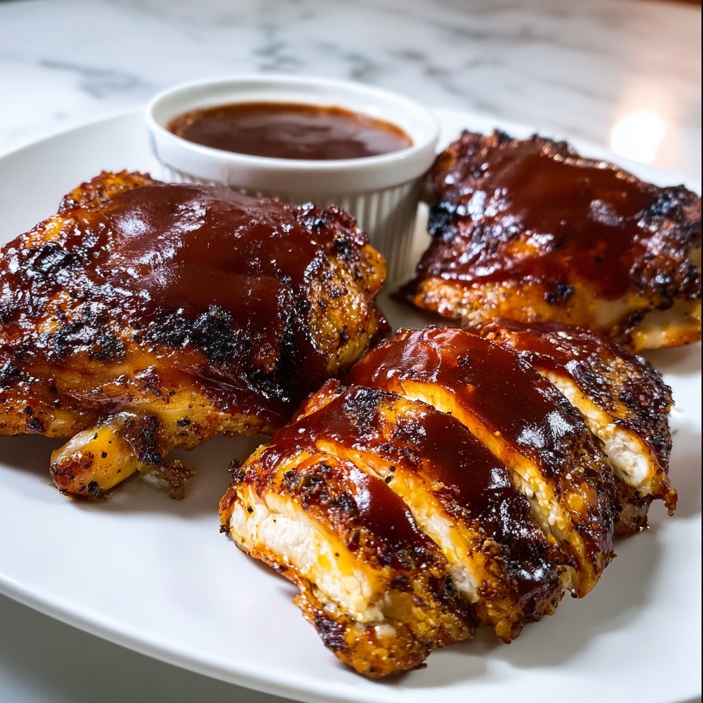 Baked BBQ Chicken Thighs: 5 Secrets to Finger-Licking Flavor Recipe - Recipe Image