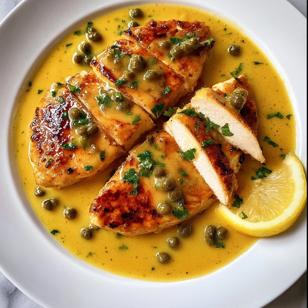 Italian Lemon Chicken Piccata (Light) Recipe - Recipe Image
