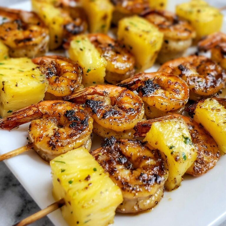 Grilled Shrimp & Pineapple Skewers Recipe