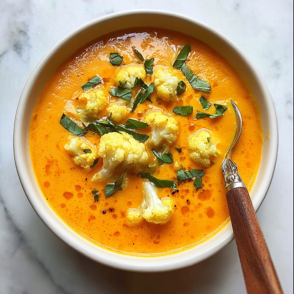 Cauliflower Turmeric Soup Recipe - Recipe Image