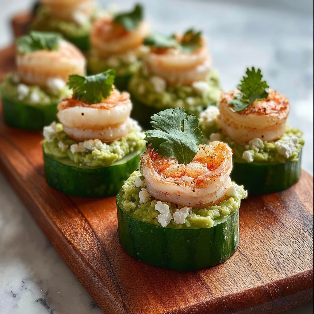 Shrimp Cucumber and Avocado Bites: 7 Refreshing Delights Recipe - Recipe Image