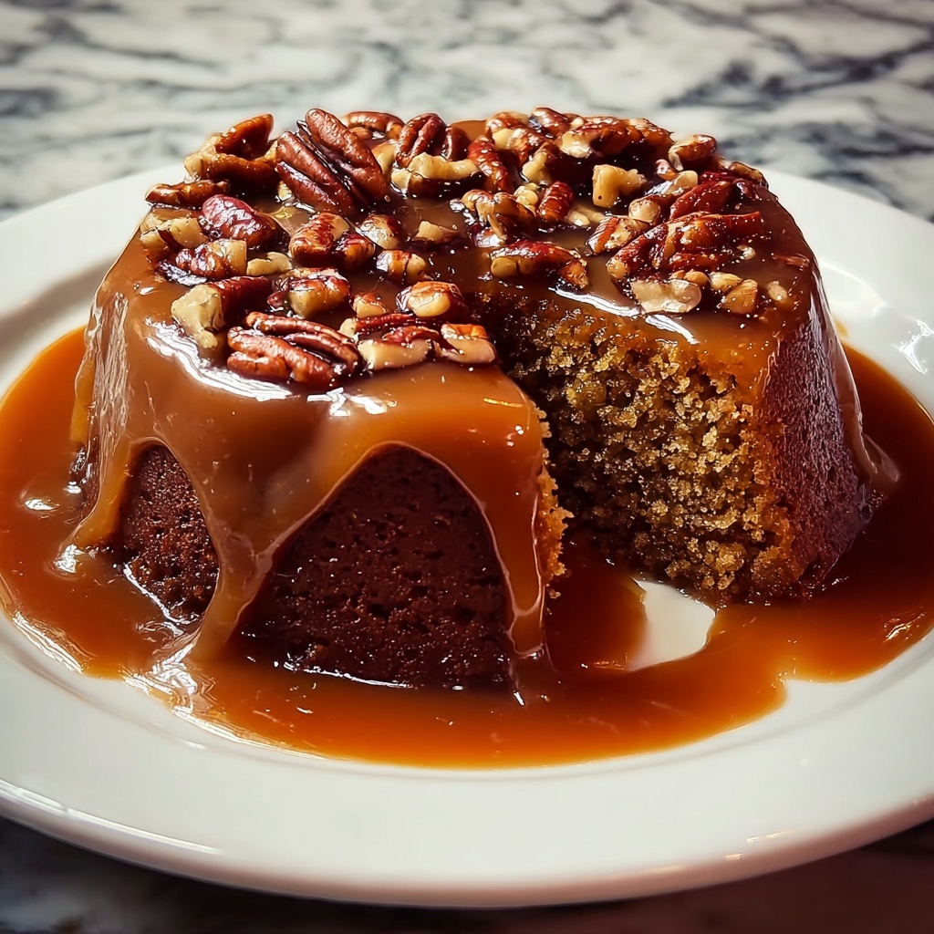Maple Pecan Sticky Toffee Pudding Recipe - Recipe Image
