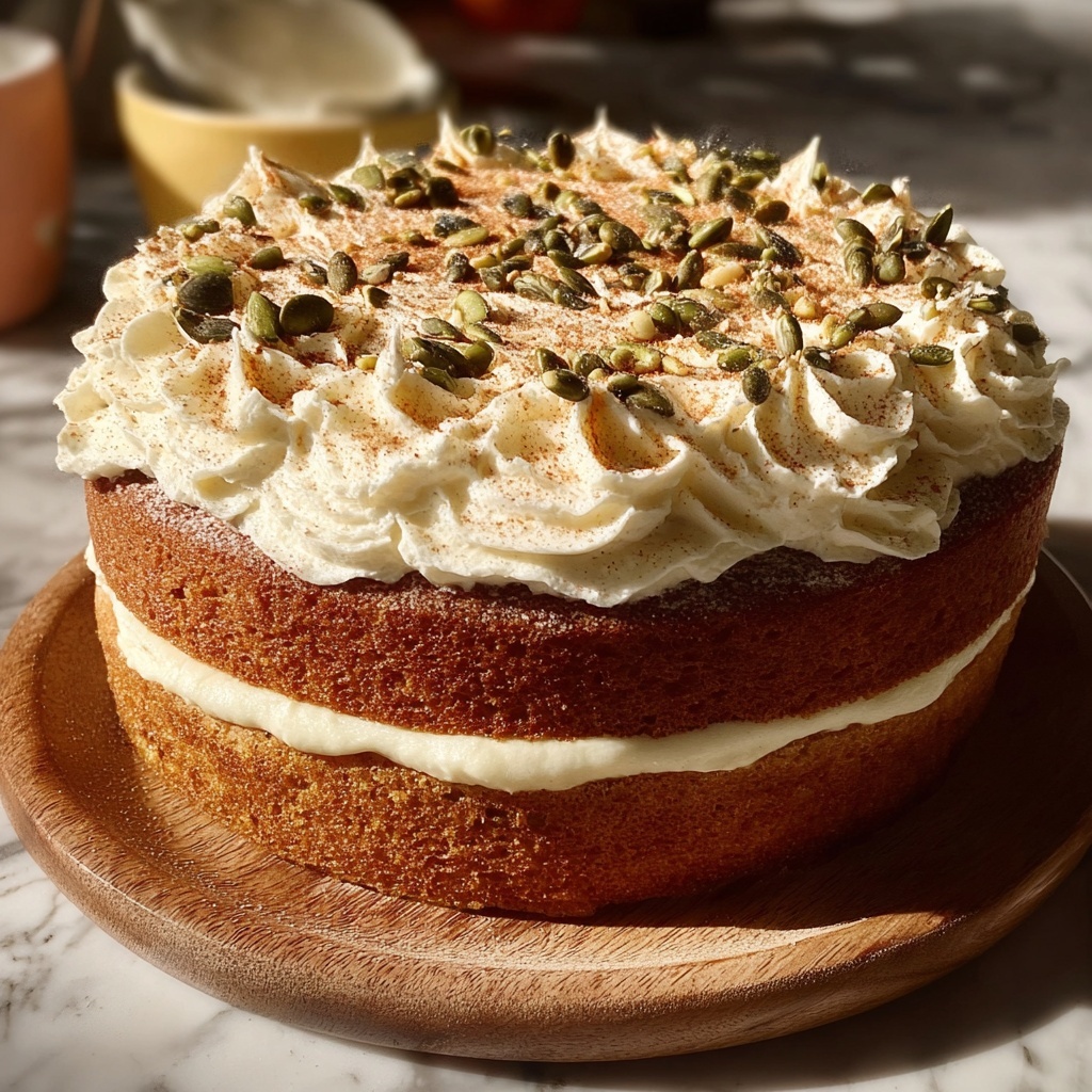 Pumpkin Chai Tea Latte Cake Recipe - Recipe Image