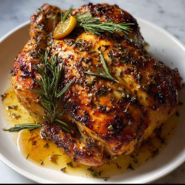 Garlic Herb Butter Roast Chicken Recipe for Juicy Perfection Recipe